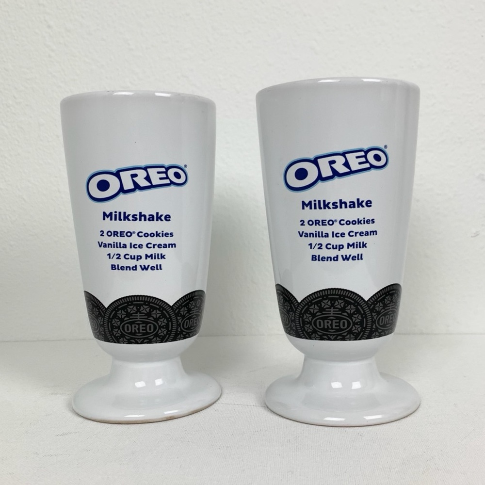 Two large OREO dessert glasses